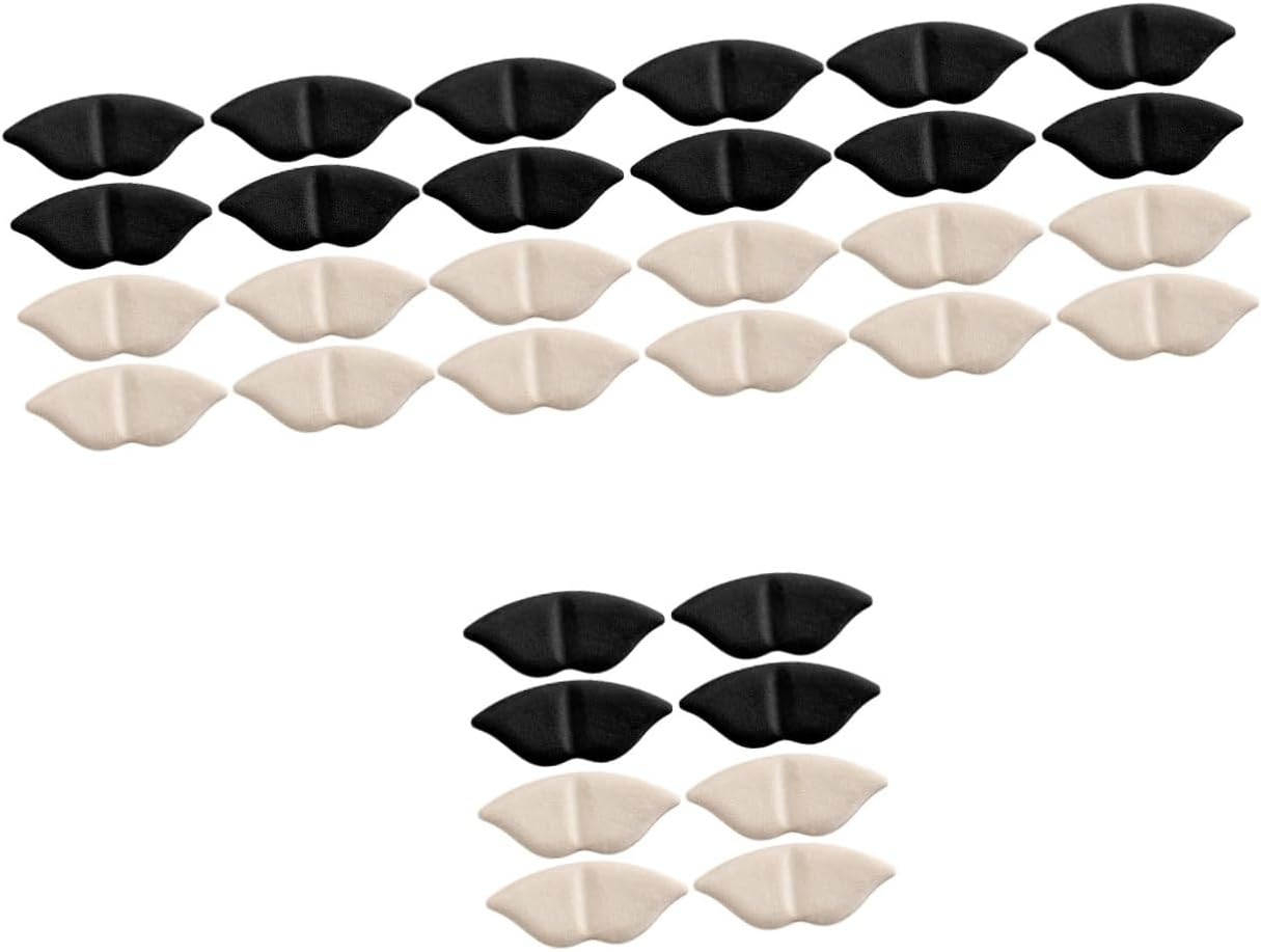 NOLITOY 16pairs Wear Heel Cushions Invisible Self-Adhesive Back Heel Pads for Comfortable High Black Skin Tone for Optimal Foot and Abrasion Resistance
