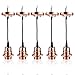 Produktbild GreenSun LED Lighting Vintage Edison E27 Antike Lampenfassung Zubehör mit 1.35 Meter 3-adriges Kabel Deckenfassung Lampenfuß, 6 Stück, Q2, Kerami