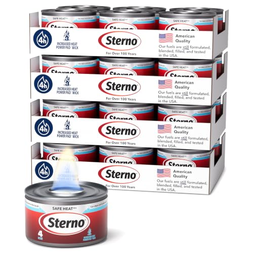 Image of Sterno Safe Heat PowerPad Chafing Fuel, 4-Hour Burn, 24 Pack
