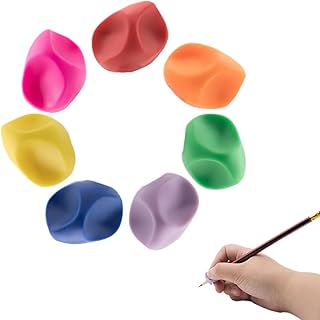 7 unidades Adaptador de Lápis, Pegas para Lápis, Ajuda para Escrever Pegas de Lápis, Pega de Lápis Ergonómica, Correção da Postura de Escrita à Mão Treinador, Ajuda para Escrever