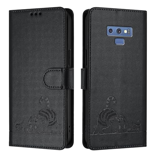 Etui Coque pour Samsung Galaxy Note 9[Housse en Cuir] [Etui à Rabat avec Porte Carte] Pochette Case Magnétique Clapet Étui Portefeuille pour Samsung Galaxy...