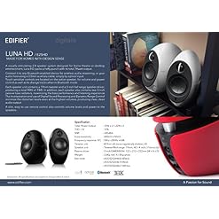 Edifier E25HD Luna Eclipse Enceintes Bluetooth 4.0 avec télécommande Rouge - Les Beatles, Paul McCartney, John Lennon, RIngo Starr, George Harrison Edifier E25HD Luna Eclipse Enceintes Bluetooth 4.0 avec télécommande Rouge – Image 7