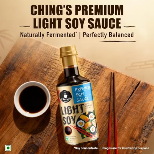 Image of Ching's Premium Light Soy Sauce 500g| With Naturally Fermented Soy| Rich, Aromatic, Umami| All Purpose Pure Veg| Suitable for cooking, Stir-fries and dip