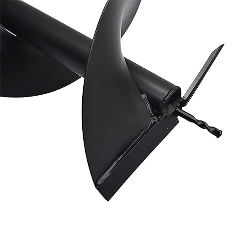 Miniatura 5 de Broca de taladro de tierra de 12 pulgadas, broca para plantas de jardín, maceta rápida, compatible con perforadora de postes de gas con eje de 34