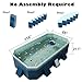Foldable Non-Inflatable Swimming Pool, Portable Hard Plastic Shell Kids and Adults Pool, Dog Pool for Outdoor, Backyard and Garden, Easy Setup for Fun Water Play, 116