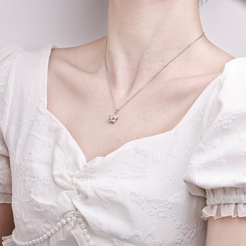 JOLINO Starfish Necklace,Ocean Pendant Necklace for Women,925 Sterling Silver Plated with Platinum,Ocean Jewelry Gift for Women,Birthday, Wedding, Anniversary,Graduation,Christmas - Image 5