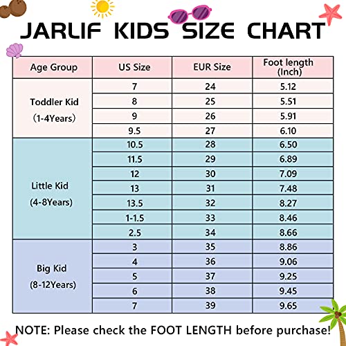 Jarlif Kids Athletic Tennis Running Shoes Breathable Sport Air Gym Jogging Sneakers For Boys & Girls (Size7 Toddler,Pink) #TOP6