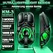 YPBDAN Wireless Gaming Mouse, Tri-Mode 2.4G/USB-C/Bluetooth 5.3, RGB Computer Mouse, 10000 DPI, 60-Hour Battery, Ultra-Light Ergonomic Design, Rechargeable for PC, Mac & Laptop – Black