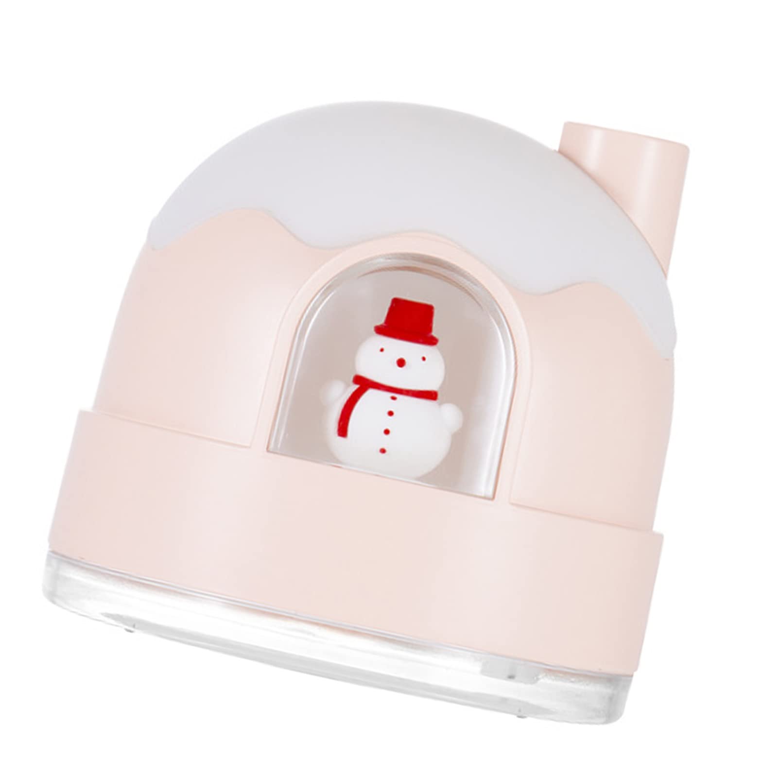 Humidificador de niebla fría con luz nocturna, humidificadores ultrasónicos silenciosos for dormitorio, apagado automático, lindo diseño de casa de nieve, humidificadores for bebés, guardería, toda la