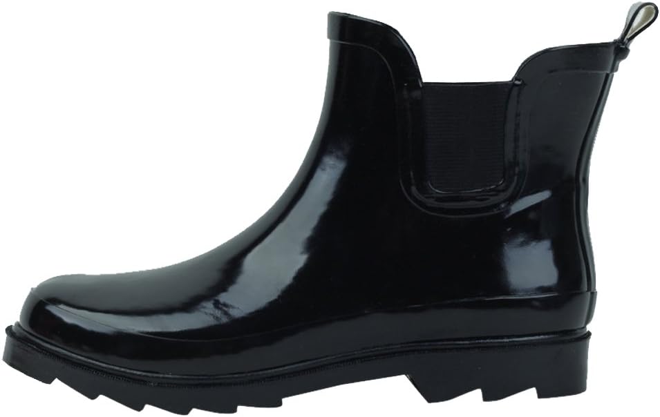 Bottes Pluie Femme Ladeheid - Courtes En Caoutchouc PVC - Imperméables Et Antidérapantes - Confortables Et élégantes Bottes De Pluie Femmes