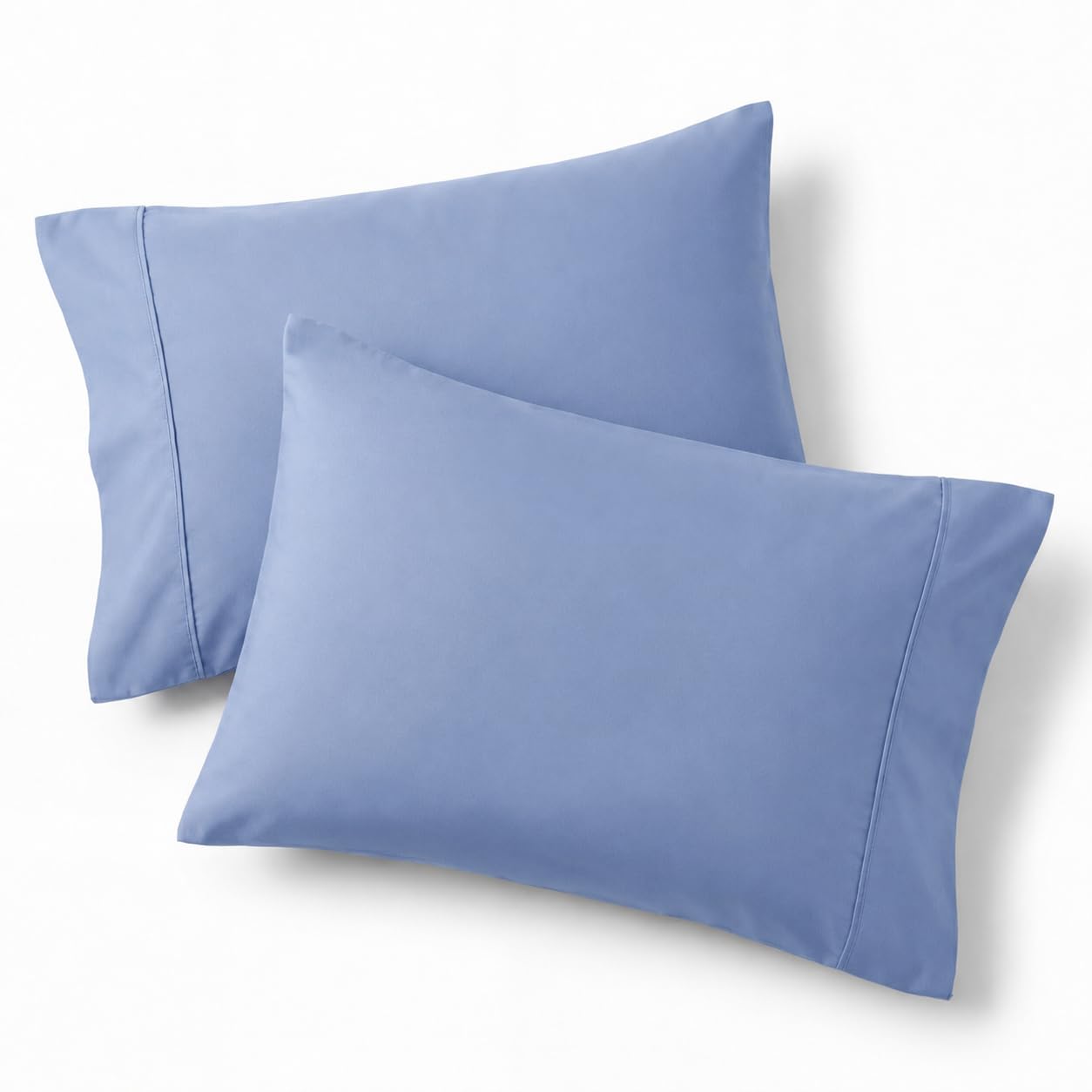 Bedsure Queen Pillow Cases Set of 2 - Slate Blue Brushed Microfiber Pillowcase 2 Pack, Super Soft and Cozy Pillow Sham Covers with Envelope Closure, Wrinkle, Fade Resistant, 20x30 Inches
