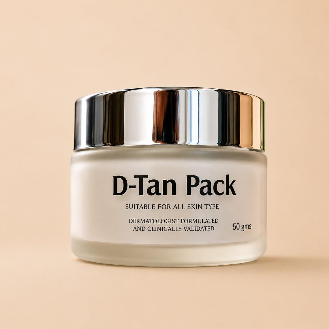 D-Tan Face Pack 50g | Tan Removal Face Pack for Men & Women | Skin Brightening Face Mask | Helps Reduce Sun Tan | Evens Skin Tone | Suitable for All Skin Types-image-32