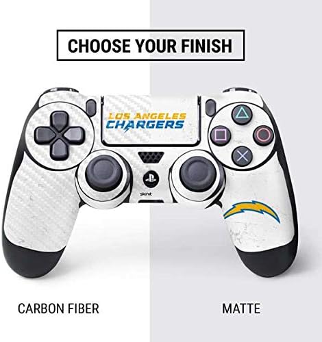Vista 31 de Skinit - Skin para juegos para PS4 Pro/Slim Controller – licencia oficial NFL Los Angeles Chargers Retro Logo