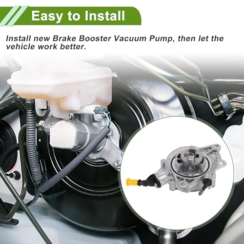 Bomba de Vacío para Frenos N.o 9812155680/11667586424, Bomba de Vacío para Motor para Mini Cooper 2011-2015, Aleación de Aluminio, Tonos Plata, 1 Unidad miniatura 7
