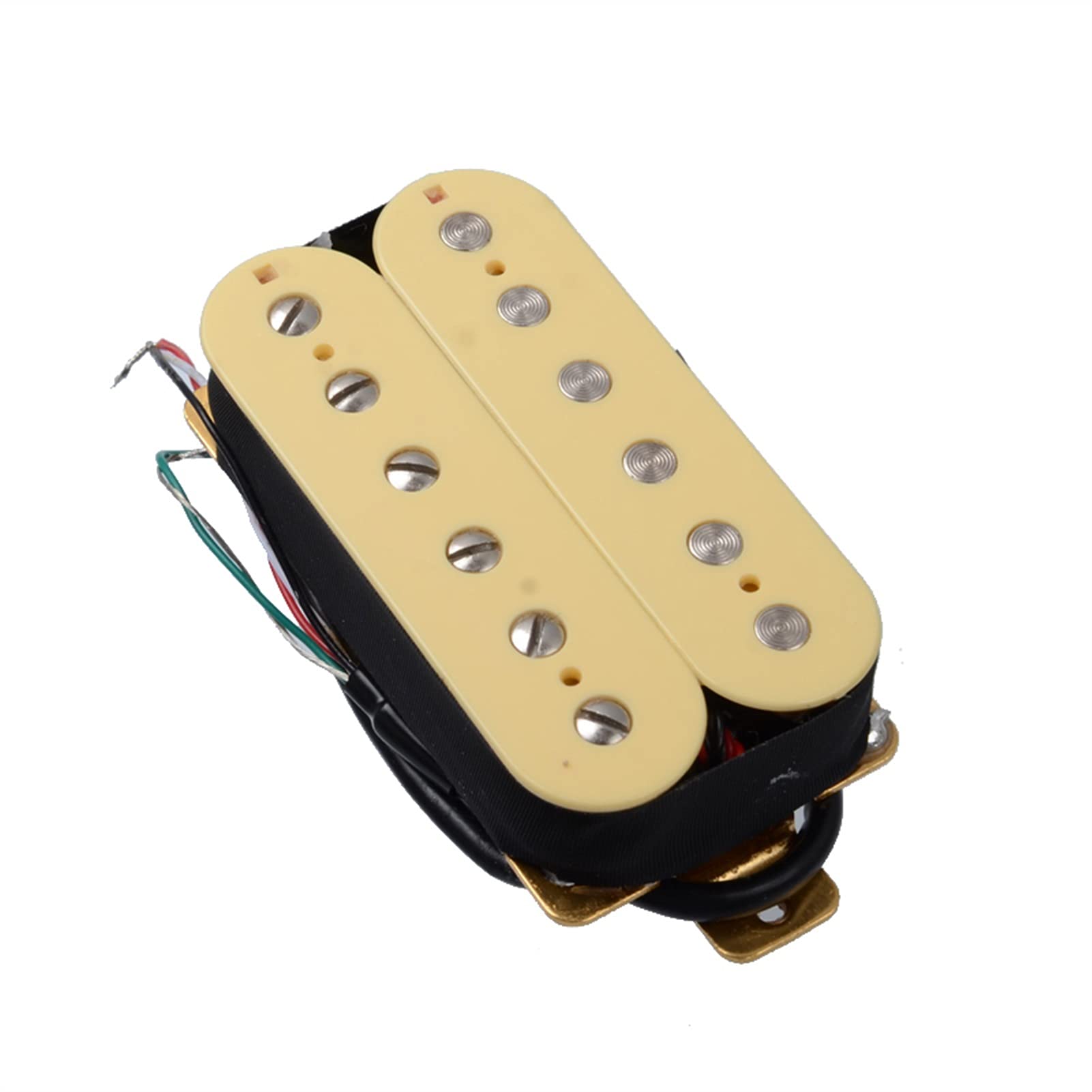 Guitare Électrique Double Bobine Humbucker Guitar Électrique Humbucker Ivoire Micros Guitare électrique (Color : Neck and Bridge)