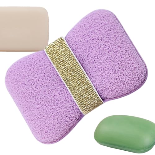 Esponja de baño | Esponjas de ducha ahorradoras de jabón para mujer, accesorios de baño, limpiador de espalda, suministros de limpieza de espuma para adultos, baño, viajes, camping, lavado