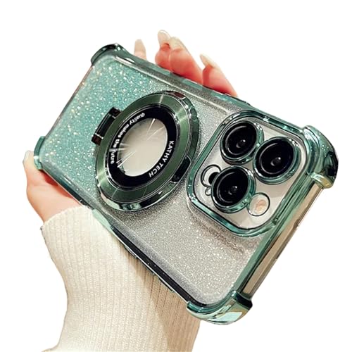 Coque verte iPhone 14 Pro antichoc avec stand de visionnage pour le bureau