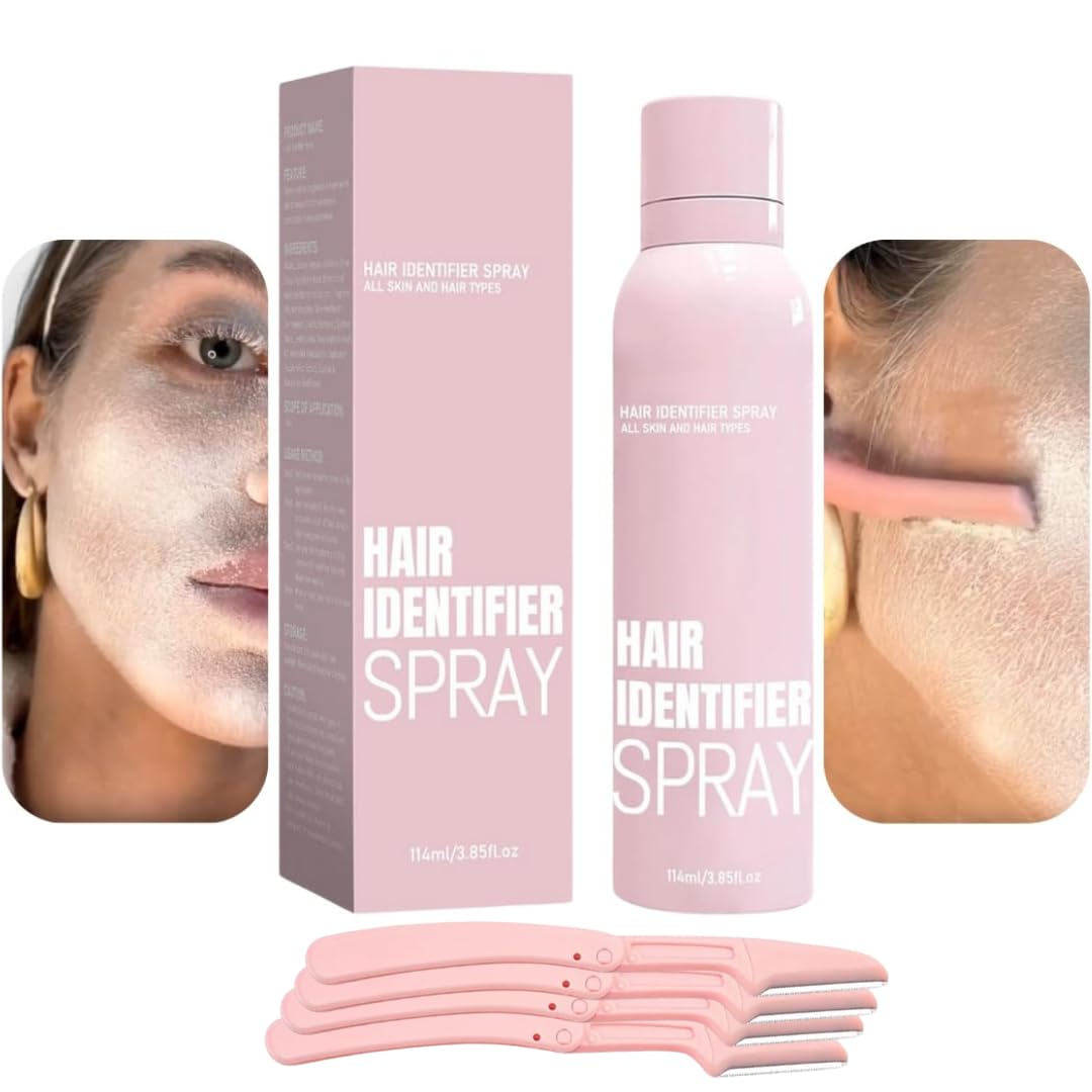 ShineMist Hair Identifier Spray For Face Shaving With 4 Pcs Razor, Moisturizing and Skin Care Dermaplaner Spray, Skin Body Face Hair Identifier Spray, Face Hair Removal For Women | 120ml (B0DHP4K4Y5) Amazon Price History, Amazon Price Tracker