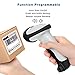 BLUEHRESY USB 1d Laser Wireless Automatic Barcode Scanner Bluetooth Barcode Reader 60 m Distance Compatible for Ipad, iPhone, Android Devices, Mac, Tablet, PC Support Keyboard Entry