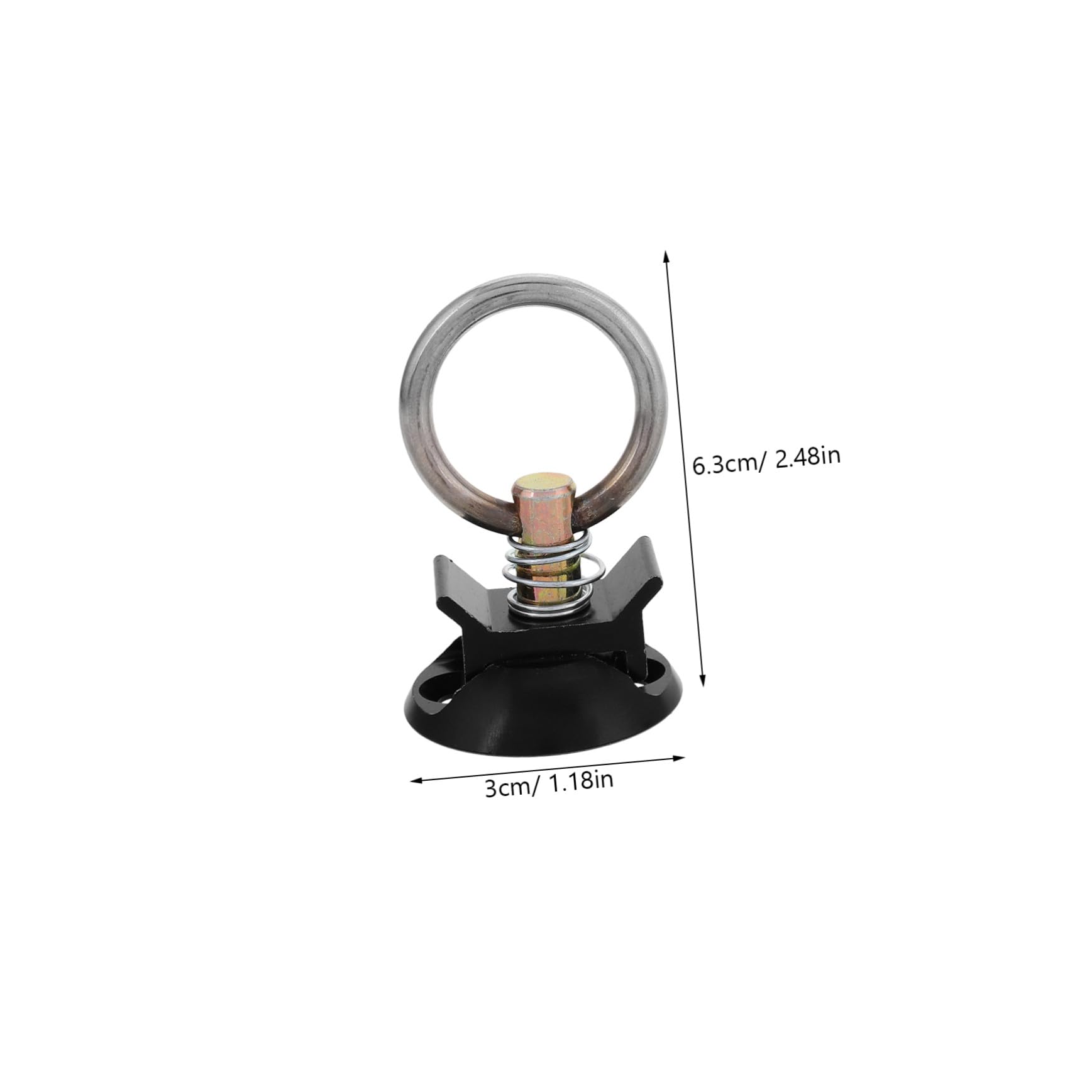 Kit de Punto de Anclaje de Liberación Rápida para Asegurar Carga en Maletero Redondo con Accesorios de Aluminio y Acero Inoxidable para Transporte Seguro y Versátil