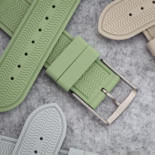 Bracelet de montre en silicone 20mm compatible MoonSwatch caoutchouc souple
