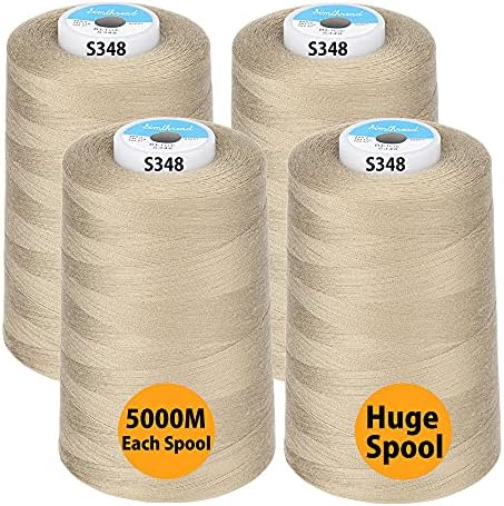 Amazon.com: Beige Serger Thread, All-Purpose Thread for Sewing ...