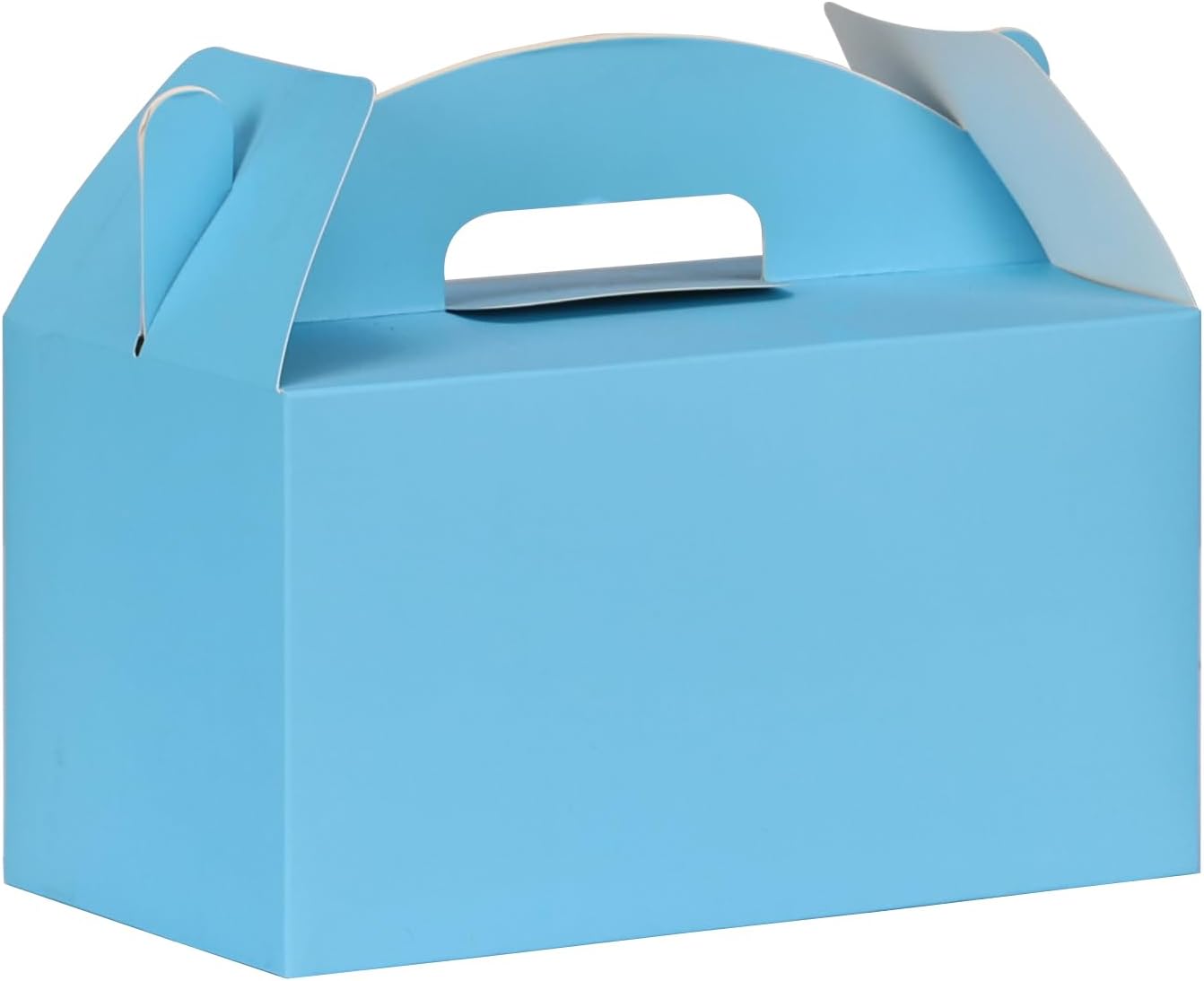 Blue Gable Boxes with Handles, 9.45"x5"x5", 30 Pack