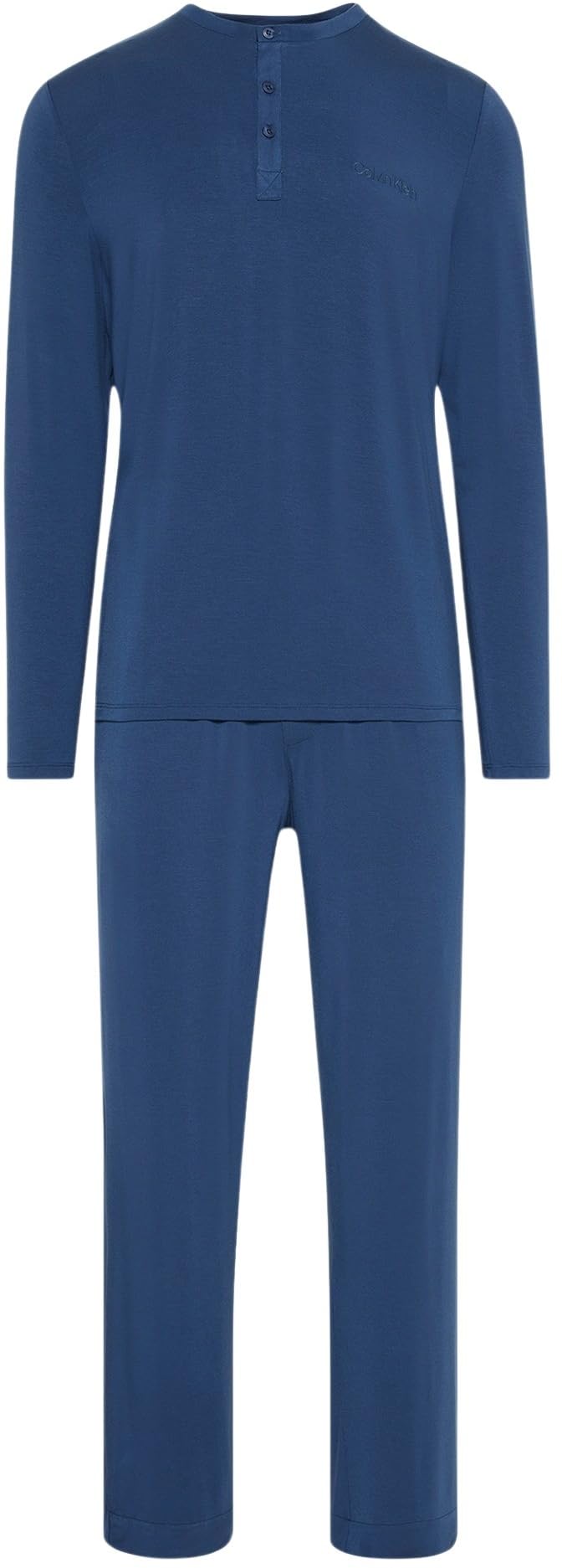 Calvin Klein Herren Pyjama-Set mit Knopfleiste