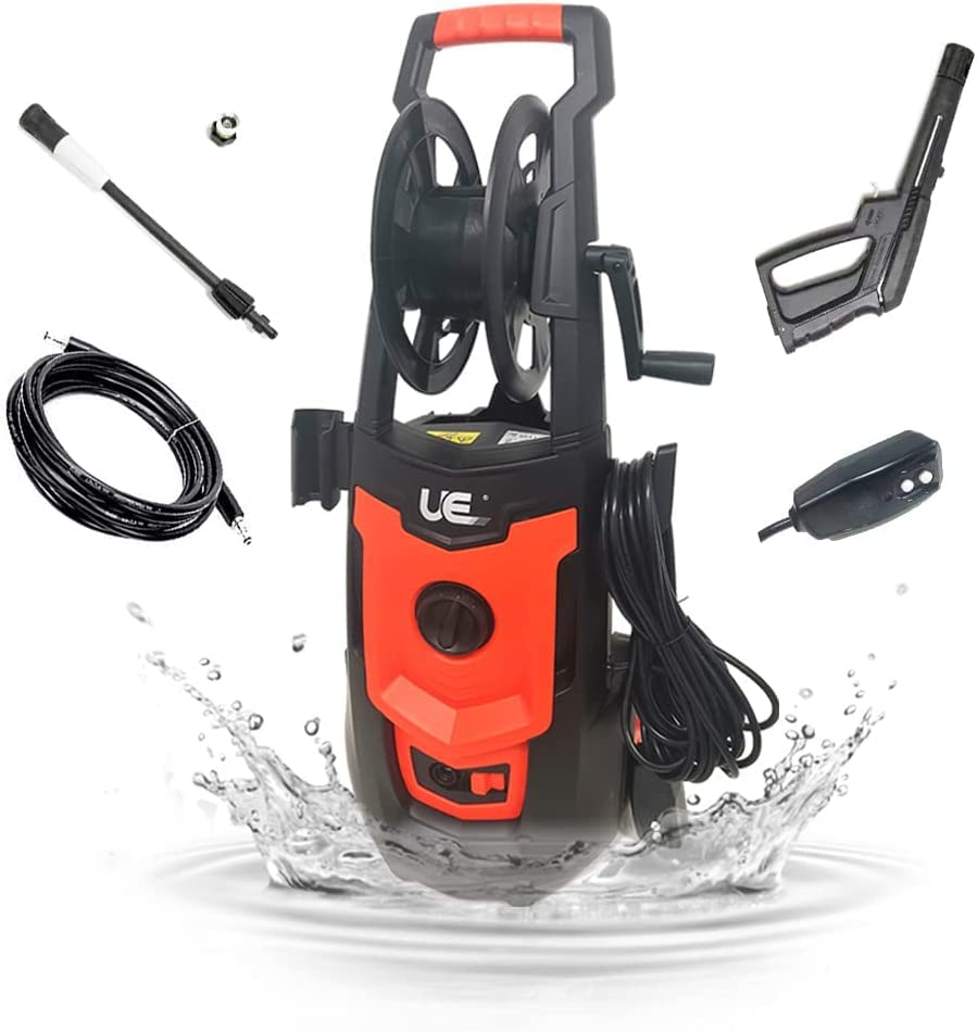 noting UE Power washer,Electric Pressure Washer,Car washer,Clean the walls, clean the courtyard,1900 Max PSI 1.8 GPM, (LT501-1600B)
