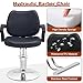 Amofree Barber Salon Chair with Hydraulic Pump, 6.1'' Adjustable Height Barber Styling Chairs, 360° Swivel Hydraulic Haircut Chairs, Thick Seat, Braiding Salon Chair for Hair Stylist Barbershop & Home