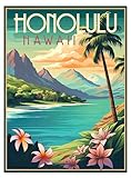 R and R Imports Honolulu Hawaii Souvenir Vintage Travel Poster 16x24-Inch