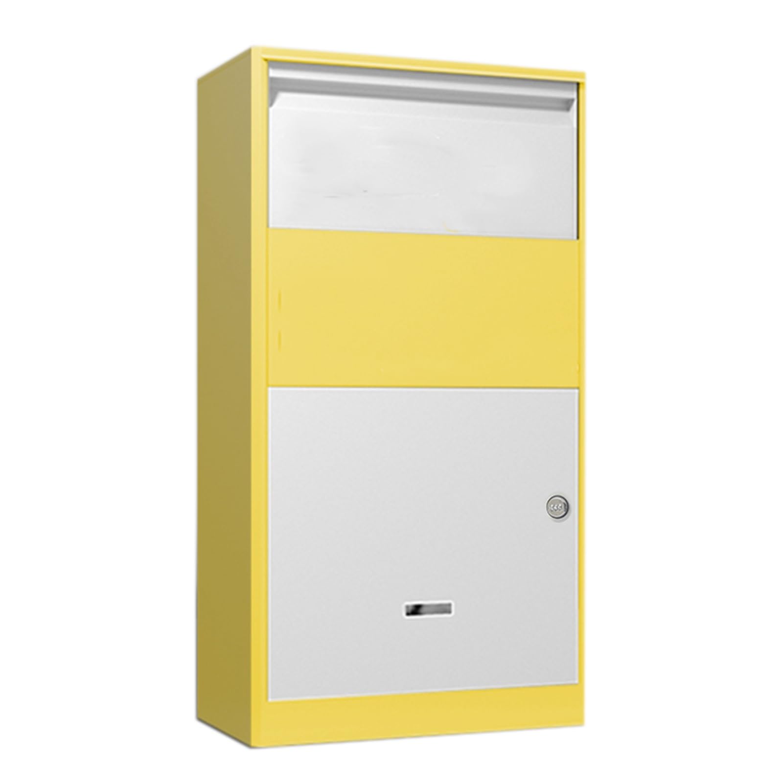 NQNFWCRJ Metal Mailbox with Combination Lock, Standing Outdoor Mailboxes, Waterproof, Home Mailboxes with Shockproof Foam Padding Inside