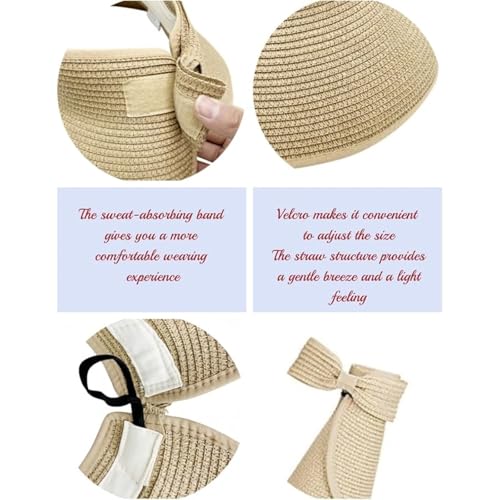 Visera para mujer con ala ancha para sol miniatura 4