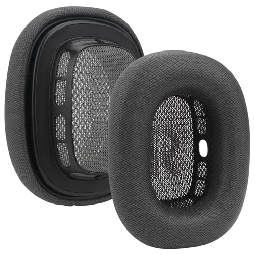 Almohadillas de Repuesto de Tela de Malla compatibles con Apple AirPods MAX, Orejeras de Piel con proteínas más Suaves, Aislamiento de Ruido, Almohadillas de Espuma viscoelástica