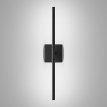 Tipace Hard-Wired LED Bathroom Light Fixtures Over Mirror,24W 360Rotatable 5500K Black Vanity Light Bar,Modern Wall Sconce for Living Room,Bedroom,Hallway,23.6 Inch