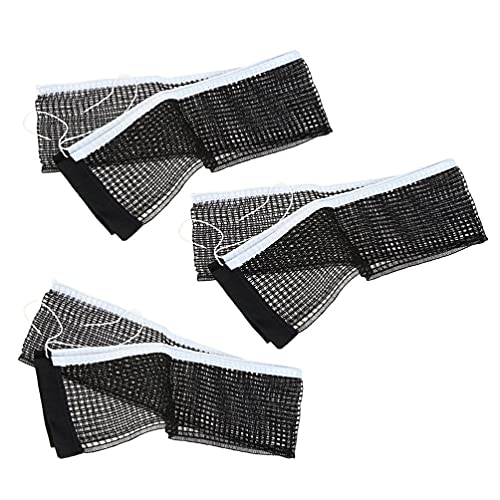 Wakauto Nylon Table Tennis Net 3 Pack Replacement Net for Regulation Pong Portable and Easy to Install