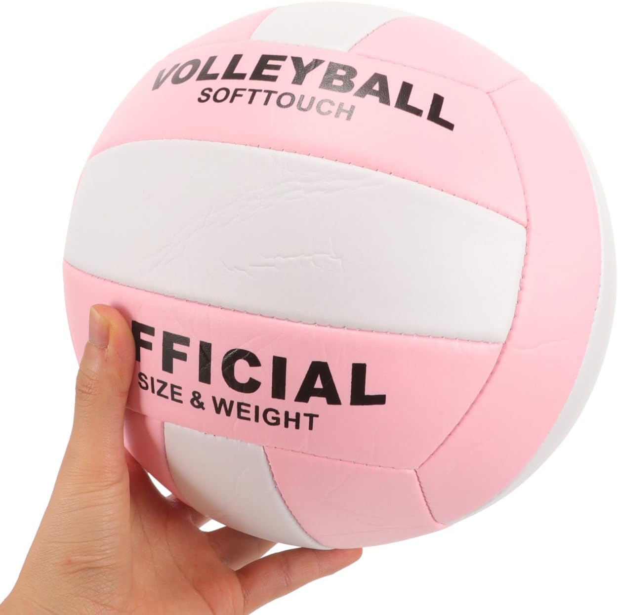 Alipis Soft Volleyball Size 5 Inflatable Pu Practice Ball for Indoor Sports Training and Competition, Stitched Leather Volleyball for Beginners and Adults
