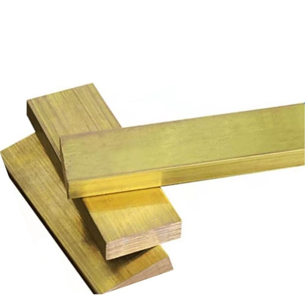 Blocco in ottone H59 for lavorazione - Barra di rame piatta di precisione for incisione e taglio | 10x10x200mm