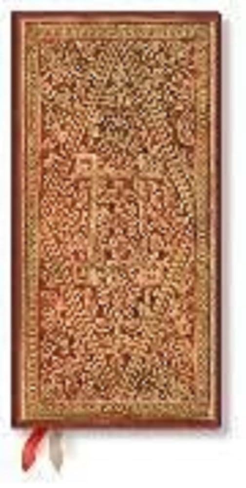 Paperblanks 2023 Golden Path Slim Horizontal Red DD8387-0 Horizontal - Slim (180 x 95) 160p