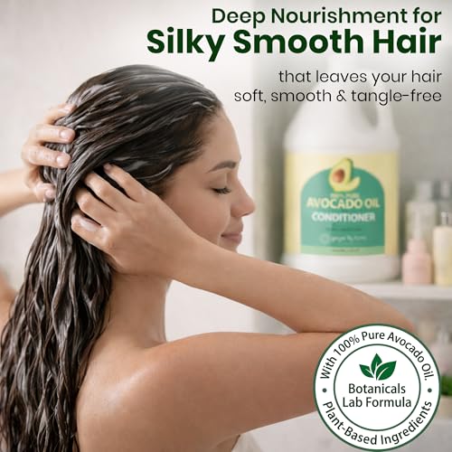 Image of Ginger Lily Farms 100% Pure Avocado Oil Conditioner, 128oz /4pk