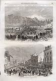 antique penny arcade machines for sale  original old antique victorian print Arcade de Cardiff Crockherbtown des Terrains des Tonneliers de Bute de Marquis