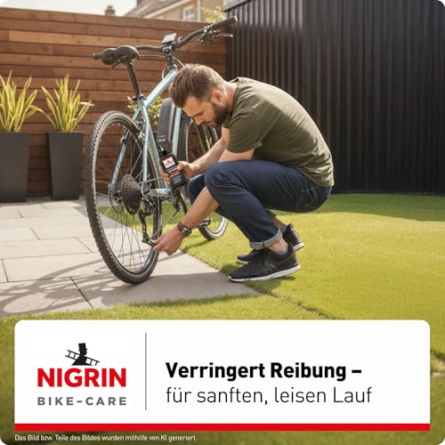 NIGRIN BIKE-CARE E-Bike-Kettenöl, 100 ml Flasche, Fahrradkettenöl, verringert Reibung, macht Fahrradketten leichtläufig – Ansicht 5
