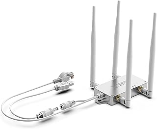 Vonets VBG1200 Industrial Mini Dual Band 2.4GHz/5GHz WiFi Bridge/Router/WiFi to Ethernet Adapter/AC1200 WiFi Signal Range Extender 1 RJ45 Cable Male (10/100Mbps) DC/USB Powered for DVR IP Camera
