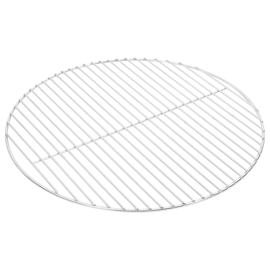 Okrągły ruszt do grillowania, Ø 50 cm, ze stali nierdzewnej 304, odporny na wysokie temperatury, do grilla na węgiel drzewny i gazowy, wytrzymały i trwały, idealny do BBQ, ogrodu, na kemping