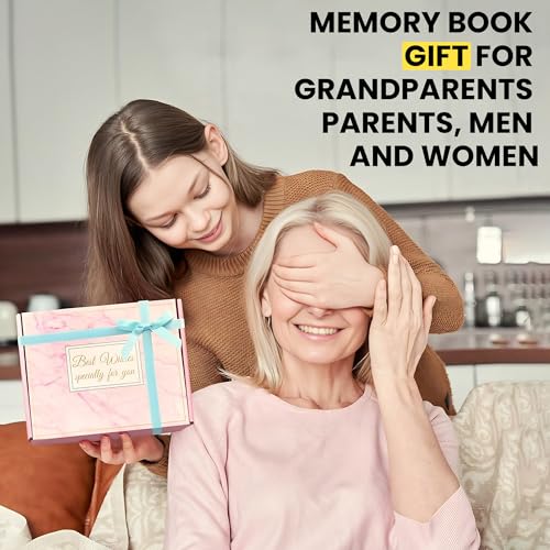 A Year Remembered Journal & Keepsake Memory Book – 9.5"x10.5" – Hardcover Linen Journaling Notebook, Spiral Journal Notebooks for Photos & Moments – Gift for Grandparents Parents Men & Women (Black) - image 6