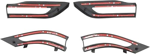 Miniatura 9 de Lámpara de luz trasera brillante bisel cubierta Trim para Jeep Grand Cherokee 2014 2015 2016 2017 2018 2019 2020 negro