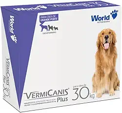VermiCanis Plus, Vermífugo para Cães de Pequeno Porte até 30 kg, 2 Comprimidos 2,4g