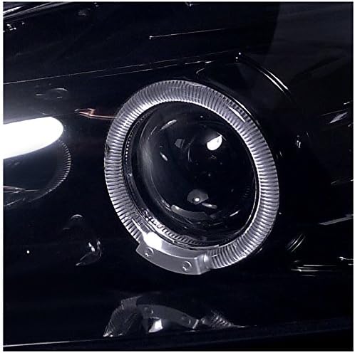 Spec-D Tuning 2LHP-S2K00G-TM Honda S2000 Dual Halo Led Glossy Black Projector Headlights