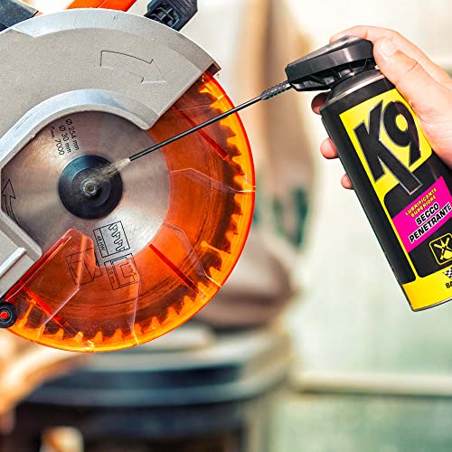 Bardahl K9 - Lubrificante Superiore Secco Penetrante, Elimina Usura E Attriti, Spray Al Ptfe Per Serrature E Cerniere, Compatibile Con Legno, Cuoio, Gomme, Plastica, Vetro E Metallo, 400 Ml - 5