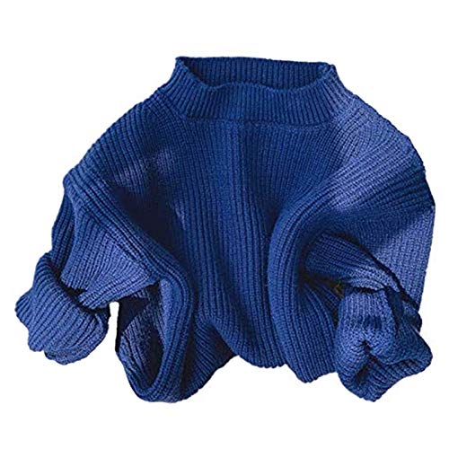 Chengchuang Newborn Baby Girls Boys Sweatshirt Blouse Pullover Knit Sweater Warm Crewneck Long Sleeve Tops For Infant Toddler (E-Navy Blue, Age 12-18 Months) #TOP16